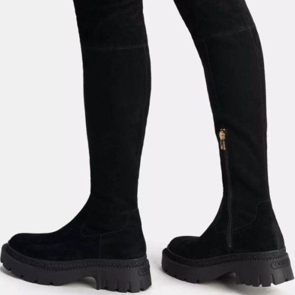 Brand new COACH Suede Thigh-High Jolie Boot - Picture 12 of 12